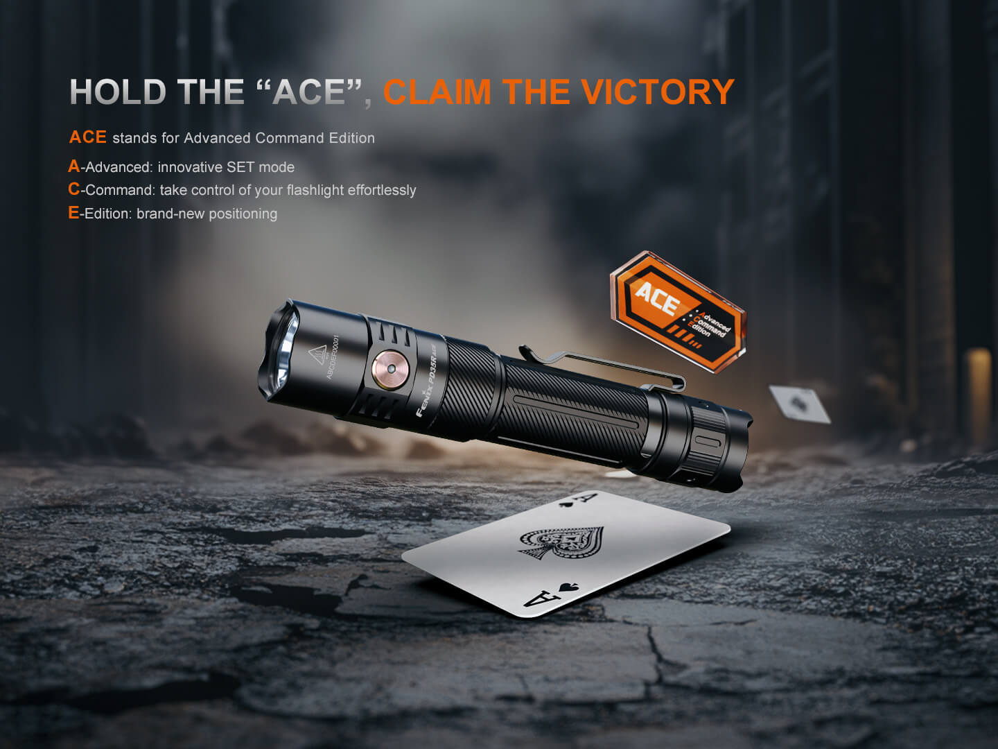 Fenix PD35R ACE Multi-mode Tactical Flashlight + FREE CL01 Mini Lantern