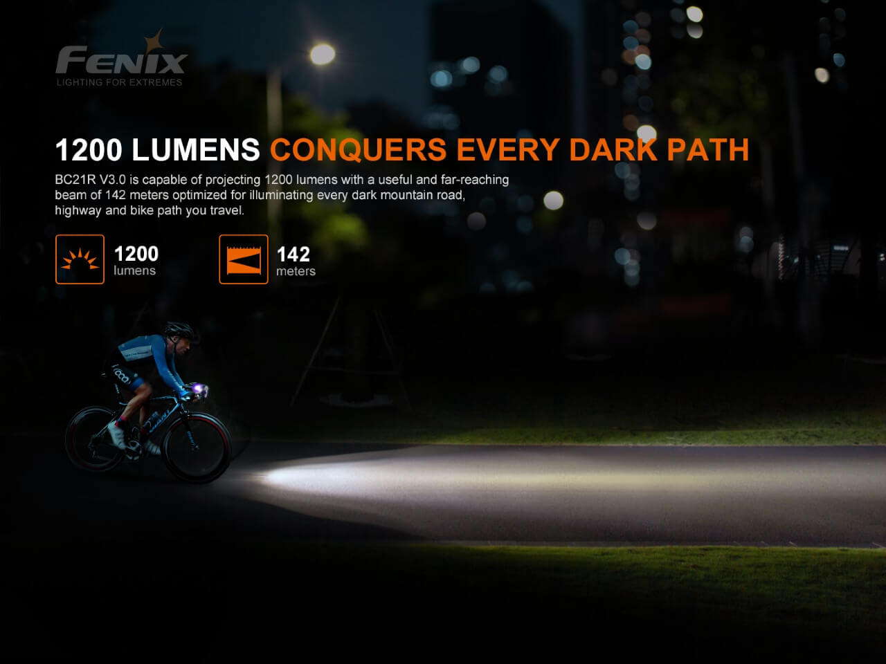 Fenix BC21R V3.0 LED Bike Light - Discontinued